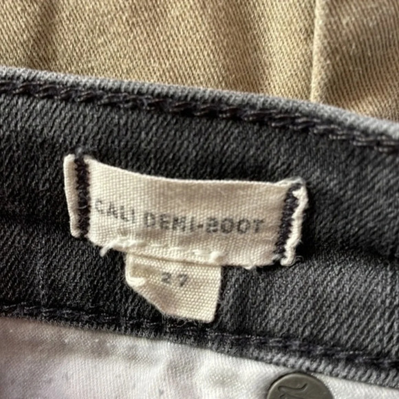 Madewell Demi-Boot Cut Black Jeans Size 27 - Picture 7 of 7